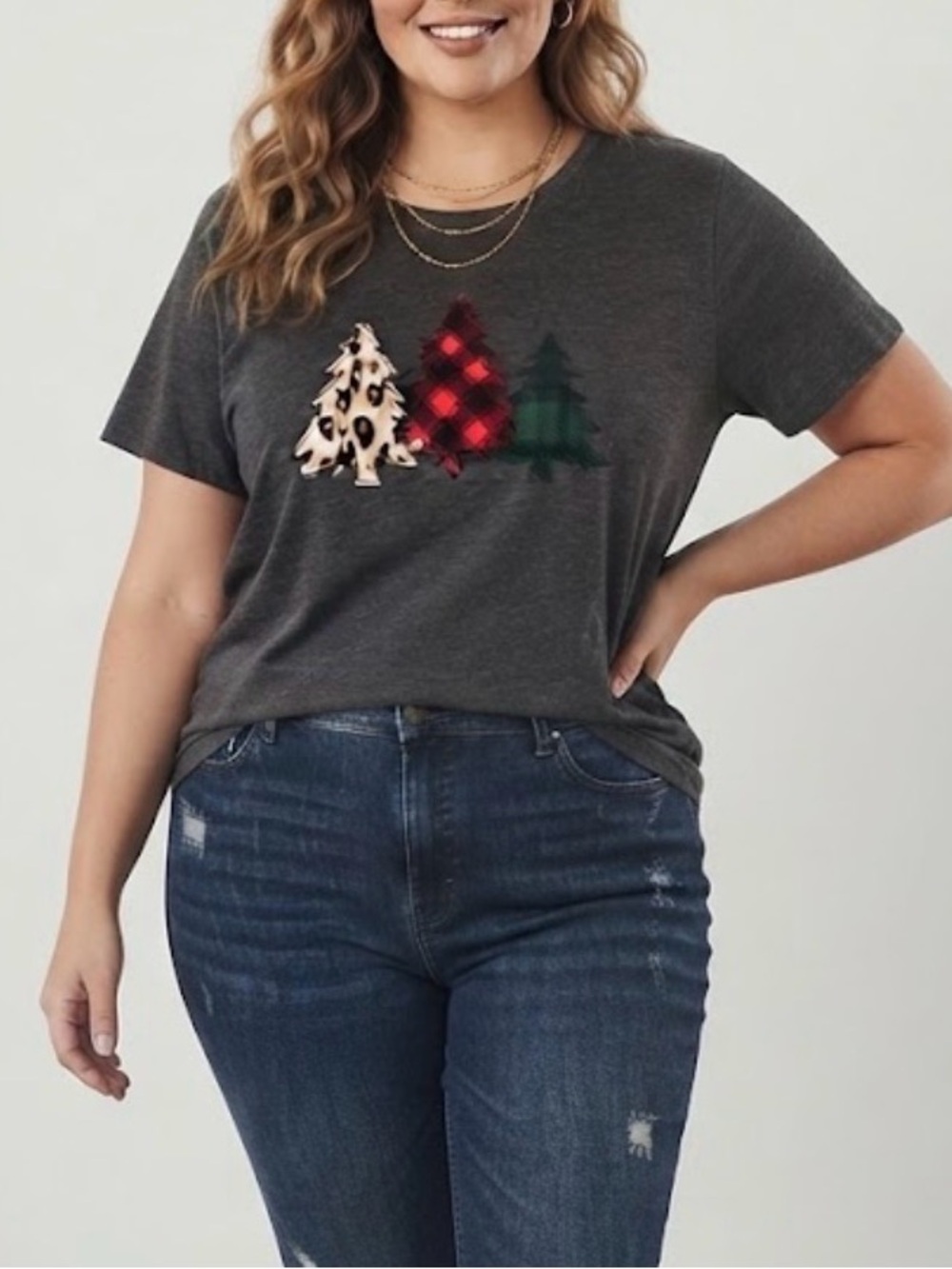 Holiday Style Cozy Rustic Chic Christmas Graphic Tee 3X Plus Maurices